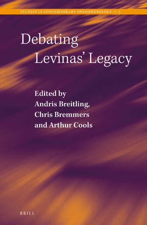 andris breitling philosophy|Debating Levinas’ Legacy (Studies in Contemporary  .